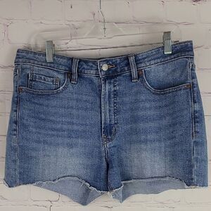 Old Navy High Rise OG Straight Blue Jean Shorts. Size 12